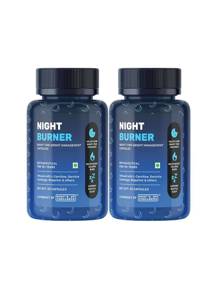 What's Up Wellness Night Burner Weight loss Capsules - Pack of 2-image-9
