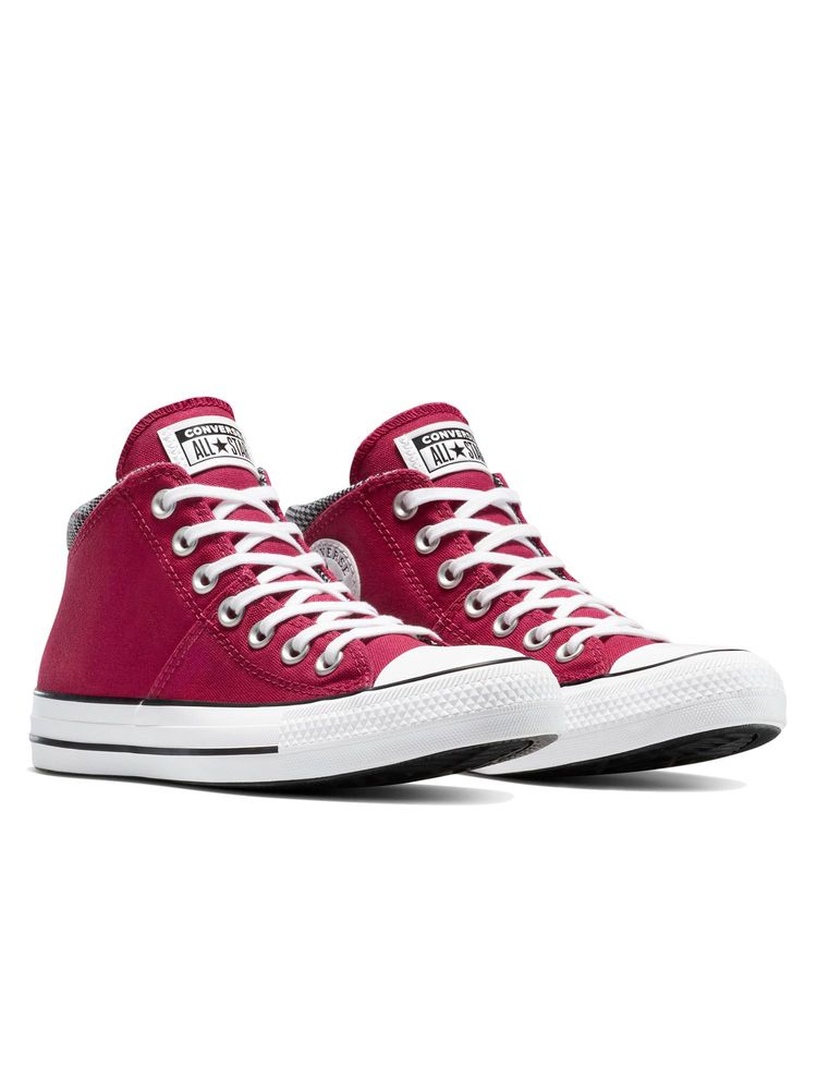 Converse Burgundy Women Chuck Taylor All Star Madison Plaid Mid Top Sneaker-image-38