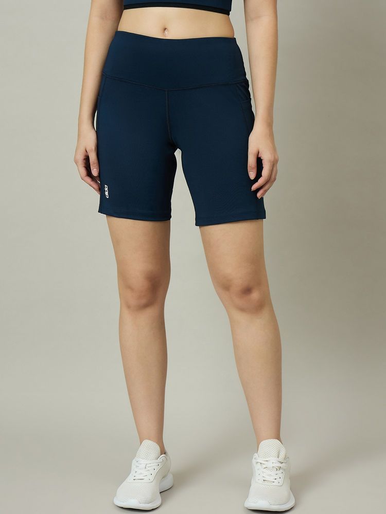 Dida Navy Blue Women Sports Shorts-picture-12
