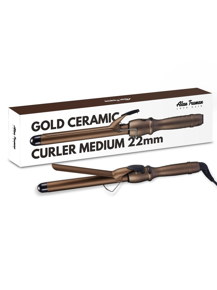 Alan Truman 22mm Gold Tourmaline Ceramic Hair Curler