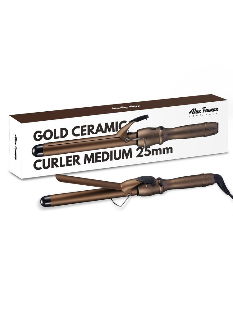 Alan Truman 25mm Gold Tourmaline Ceramic Hair Curler