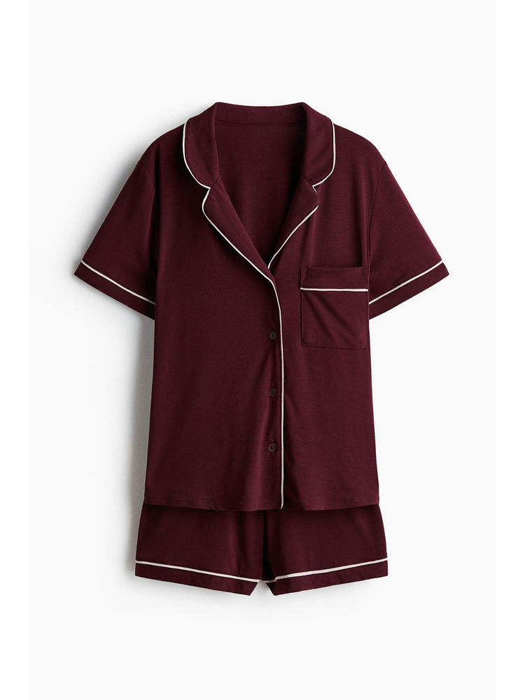 H&M Women Red Viscose-Blend Pyjamas-picture-28