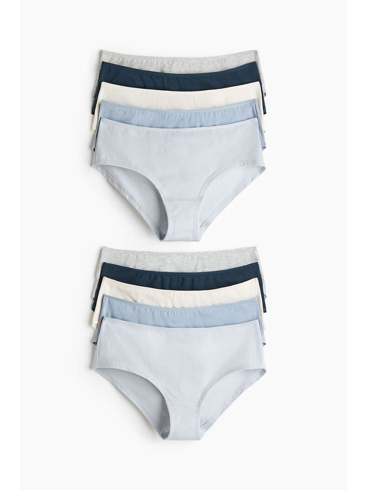 H&M Women Blue 10-Pack Cotton Hipster Briefs-picture-29