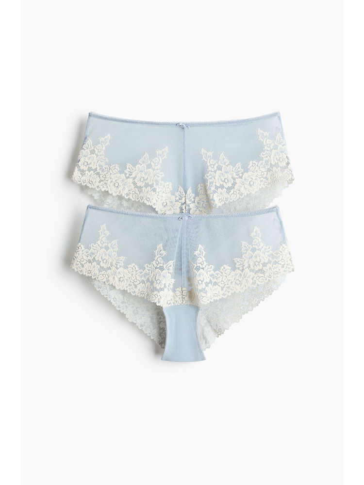H&M Women Blue 2-Pack Lace Hipster Briefs-picture-14