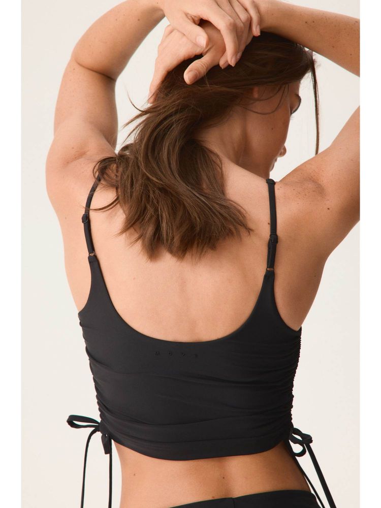 H&M Women Black Sports Tankini Top With Lycra Xtra Life-image-1