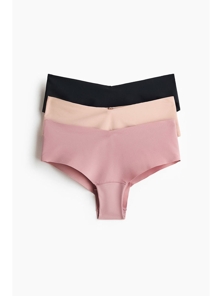 H&M Women Pink 3-Pack Invisible Hipster Briefs-picture-12