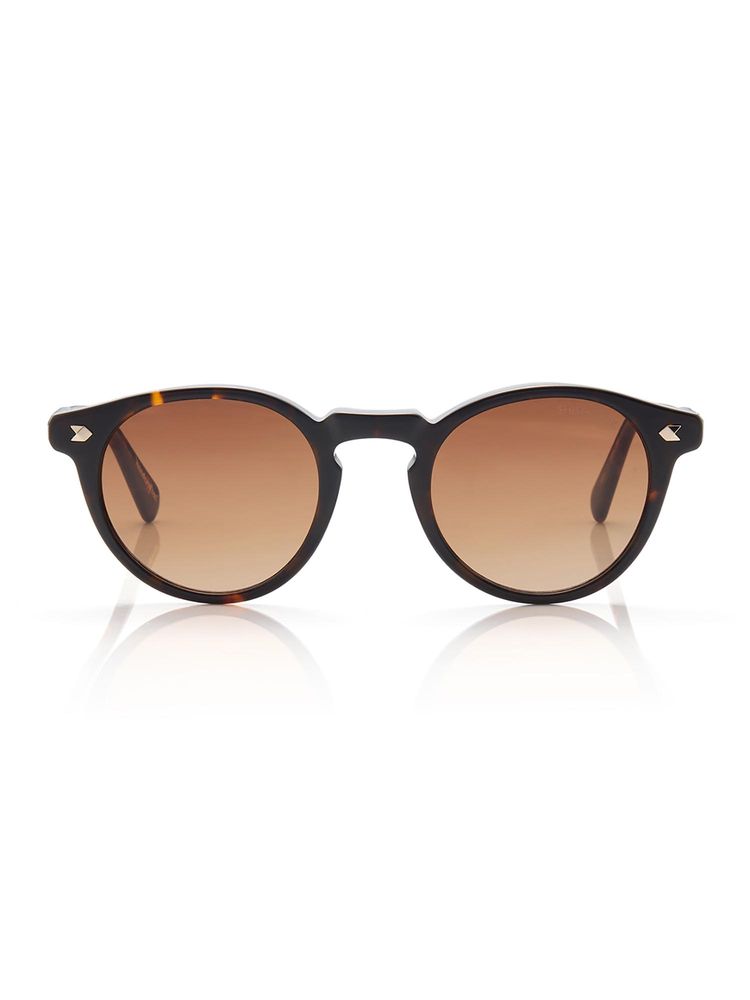 Shisen Fox Unisex Arias Miyoko Acetate Brown Round Uv Coating Full Rim Sunglass-Asg19 (49)-picture-14