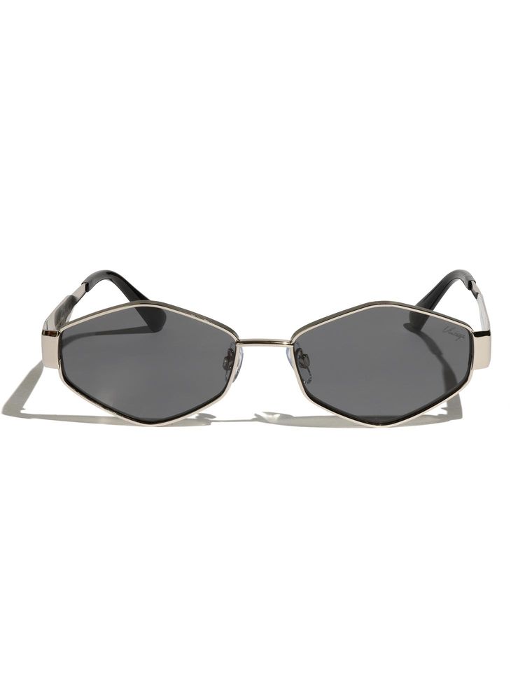 Vintage Women Metal Grey Irregular UV Coating Full Rim Sunglass-Florence Col 30 (57)-image-34