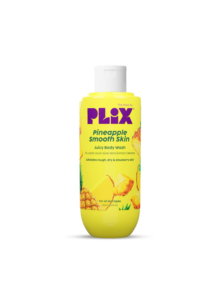 Plix Pineapple 5% Lactic Acid Body Wash Exfoliates Dry, Rough & Strawberry Skin With Deep Cleansing-image-25