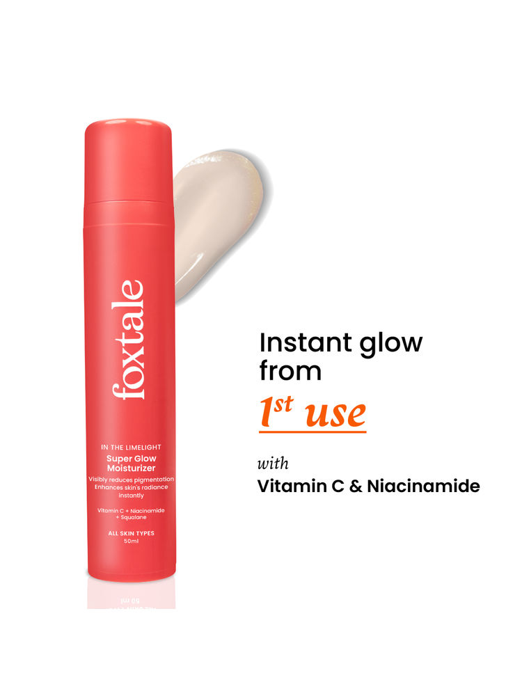 Foxtale Vitamin-C Super Glow Moisturiser With Niacinamide & Peptides For Glowing Skin-picture-24