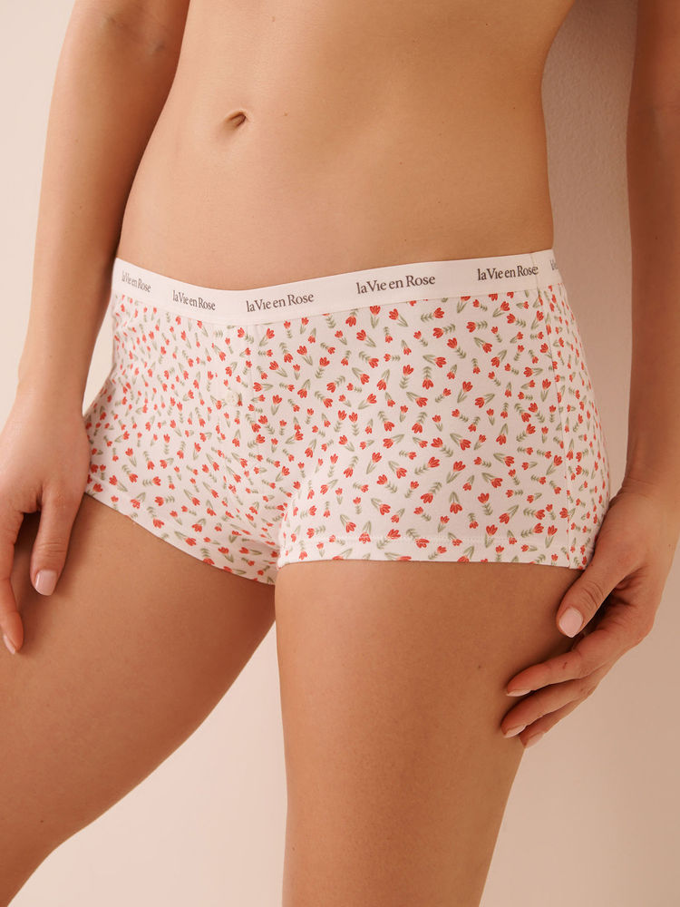 La Vie En Rose Cotton Boyshort Panty Multi-Color-picture-23