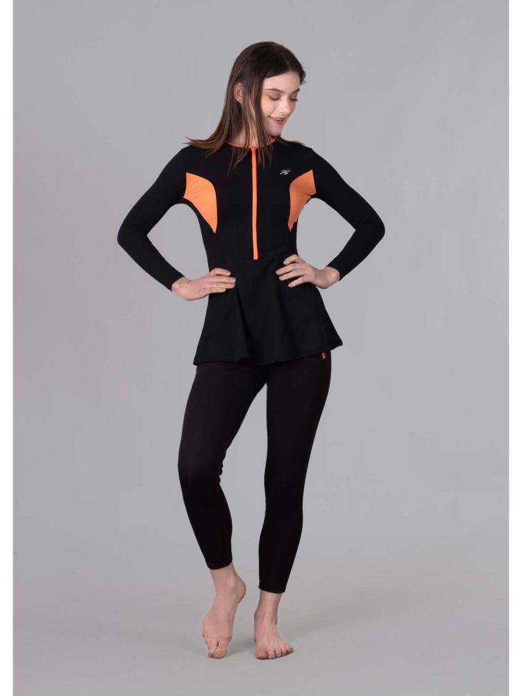 Keepfit Womens Padded Swim Top and Pant Black-picture-11