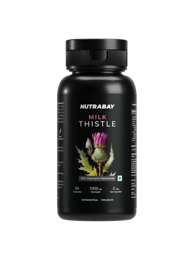 Nutrabay Wellness Milk Thistle Extract (silymarin Marianum) 1000mg Capsules-picture-12