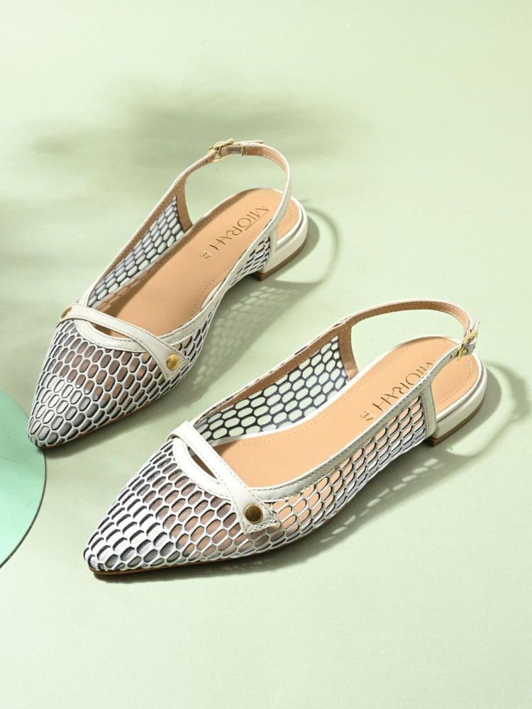 MIORAH Aloha Women Whitepointed Toe Sandals-picture-23