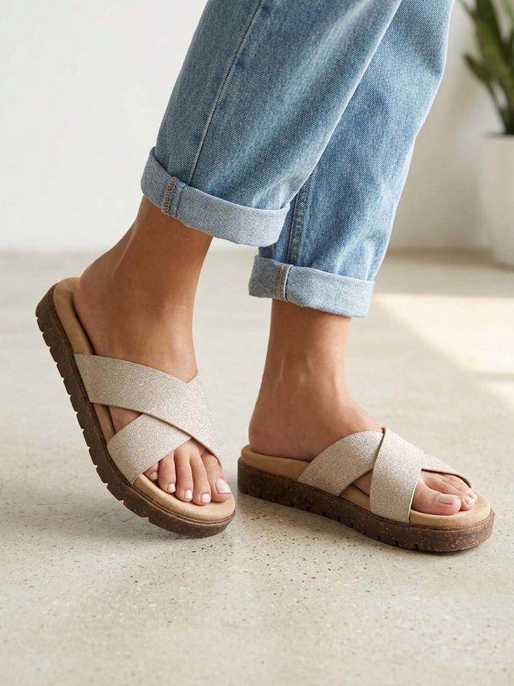 Carlton London Women Gold Sandals-picture-15