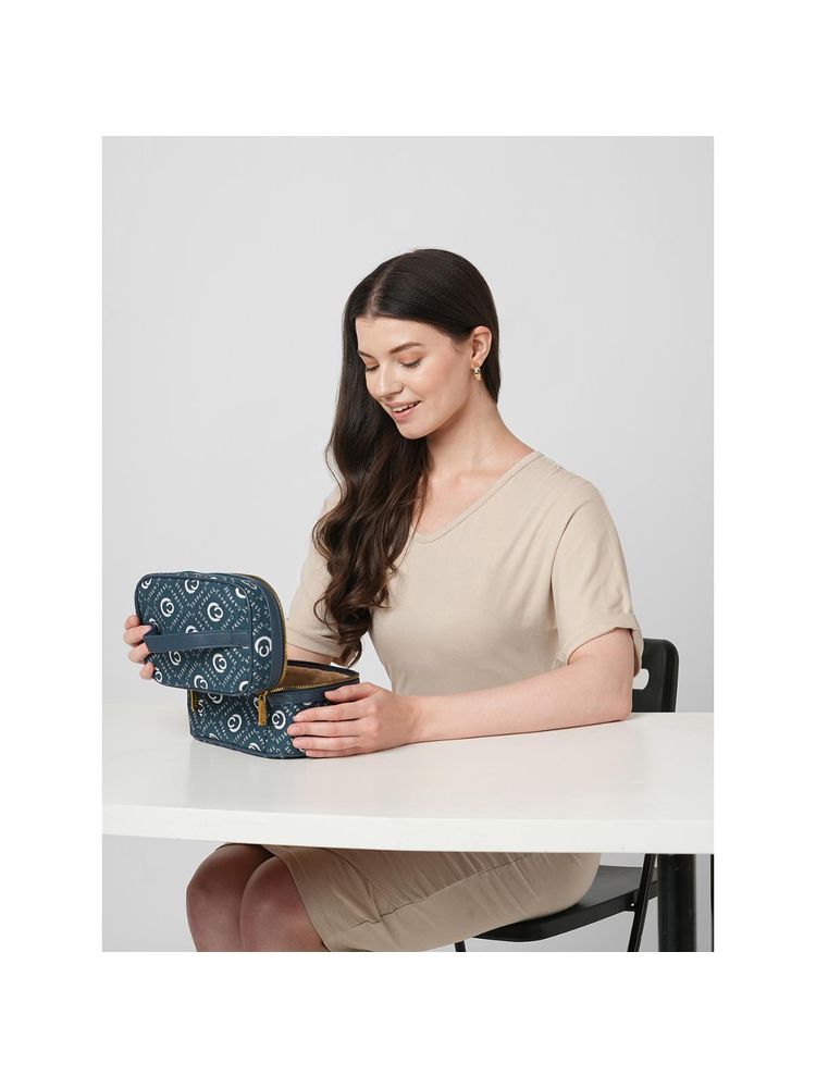 Caprese Women Florida Navy Small Vanity Bag-picture-11
