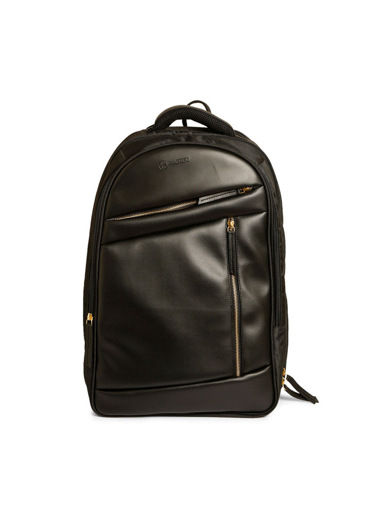 RASHKI Ligo Unisex Vegan Leather 3 Layer Laptop Bagpack-image-6