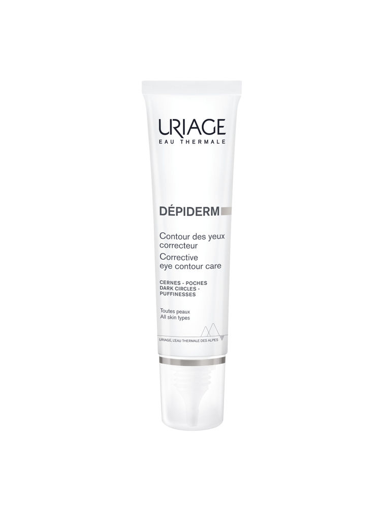 Uriage Depiderm Eye Cream with Vitamin C Destran Sulfate For Dark Cicles, Puffy Eyes, Fine Lines