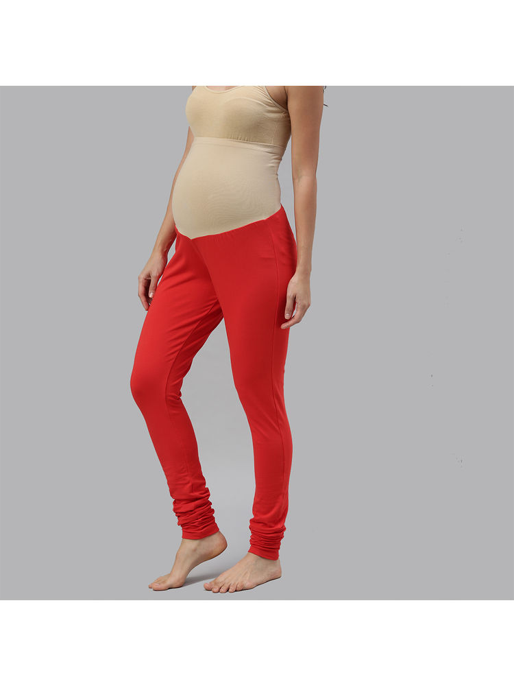Nejo Maternity Churidar - Red-image-16