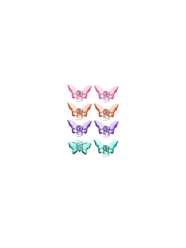 Matra Hair Claw Clips Small Butterfly Clutchers Crystal Transparent-picture-15