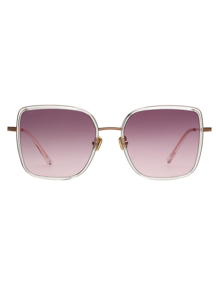 Scott Sunglasses Womens Smoke Pink Lens Crystal Square Sunglasses - 2985 Ivy C3 S (56)-image-33