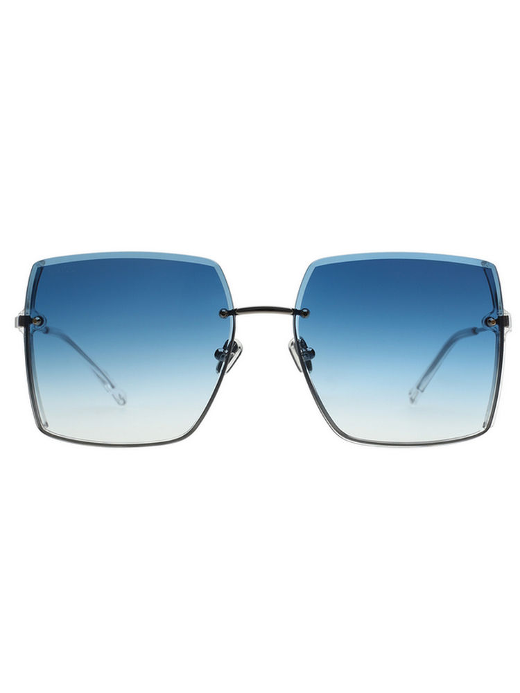 Scott Sunglasses Womens Gradient Sea Green Lens Square Sunglasses - 2986 Lilac C4 S (58)-image-0