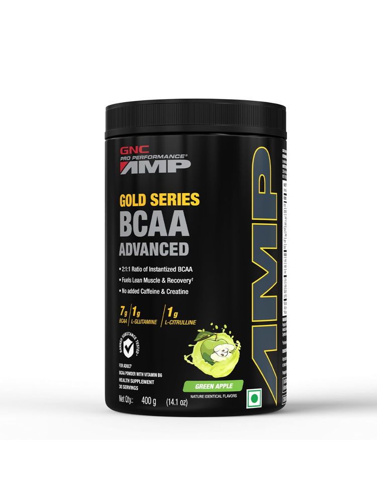 GNC AMP Gold Series BCAA Advanced- Green Apple