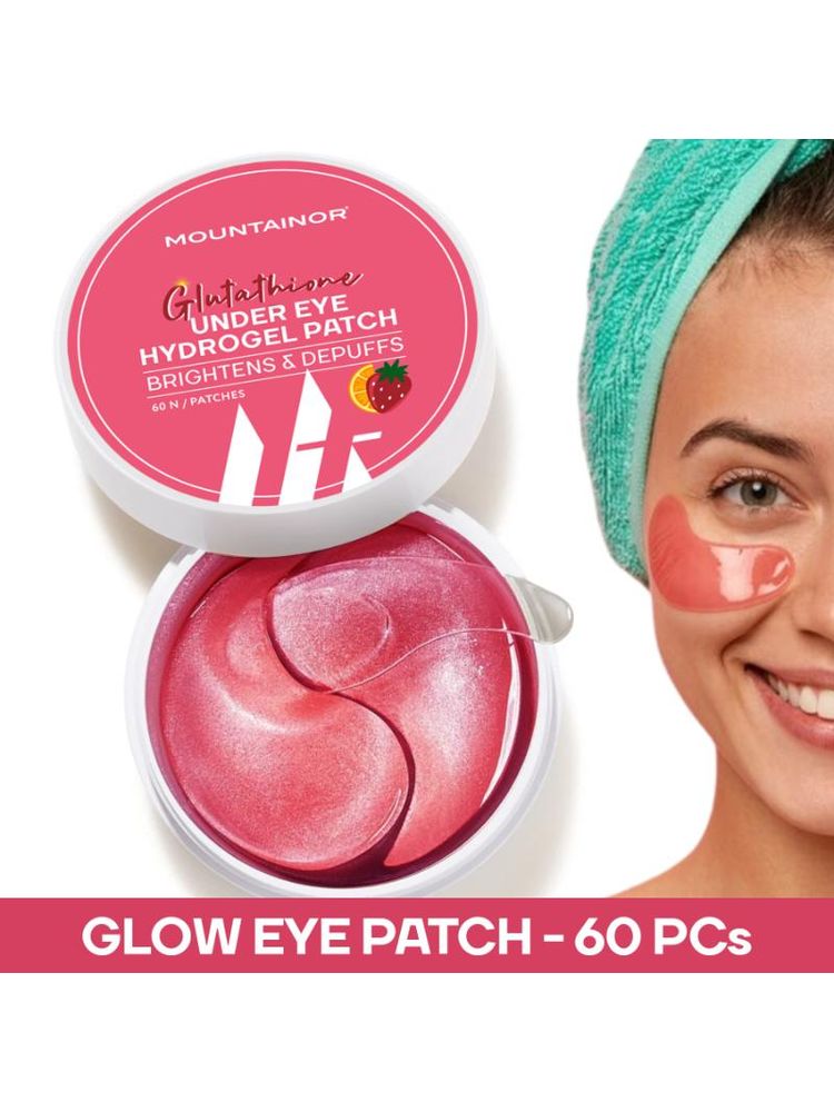 Mountainor Glutathione Hydrogel Under Eye Patch For Dark Circle & Puffiness, Korean Eye Care Patches