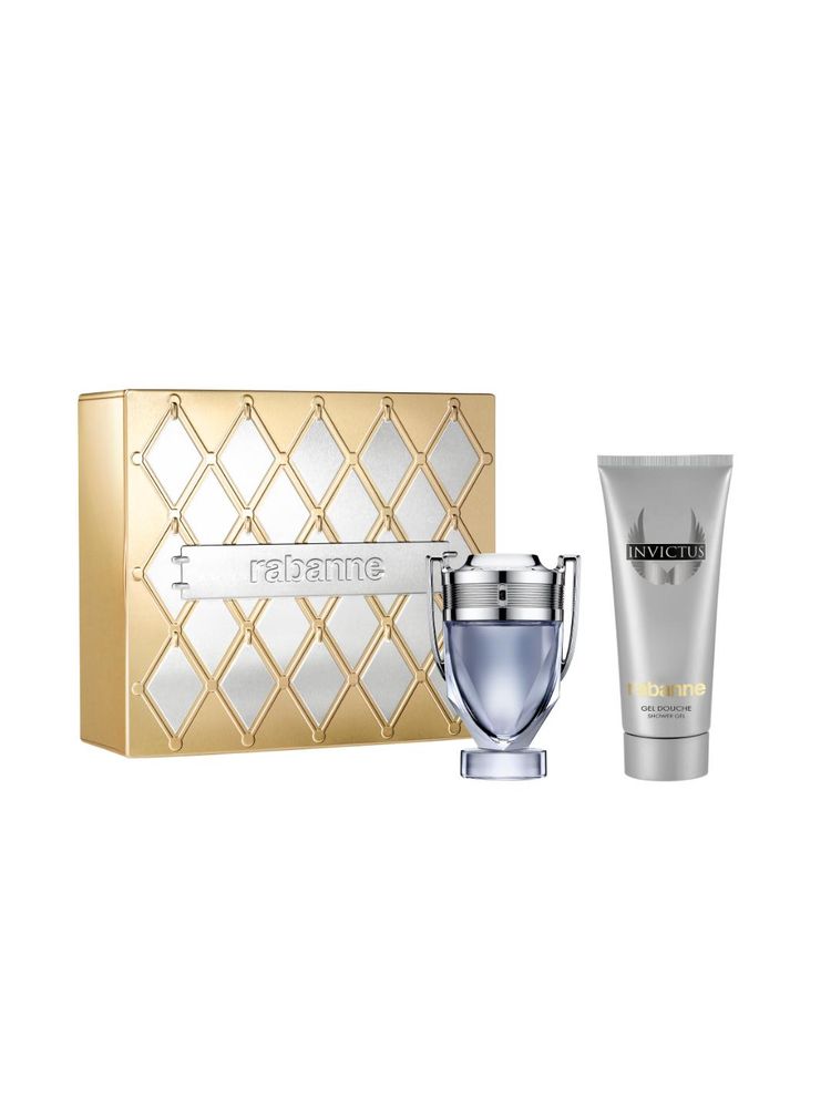 Paco Rabanne Invictus Eau De Toilette With All Over Shampoo-image-4