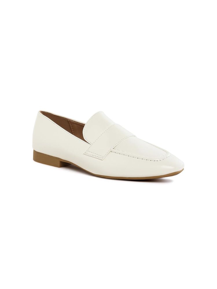 London Rag Flat Heel Loafers Off White-picture-20