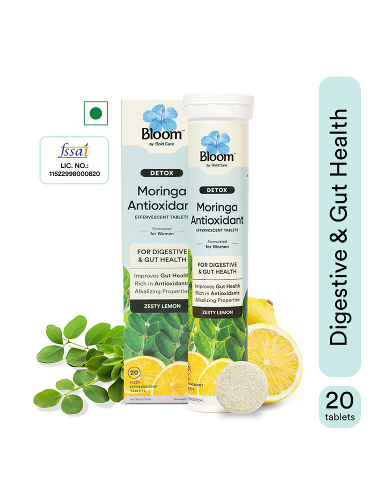 Bloom by Boldcare Moringa Antioxidant Effervescent Tablets For Gut Health & Detox-image-11