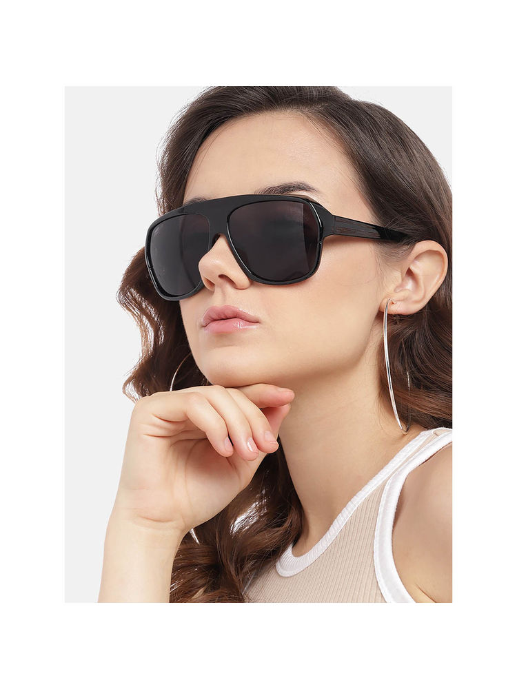 Carlton London Women Polycarbonate UV Protected Black Dial Rectangle Sunglasses-picture-19