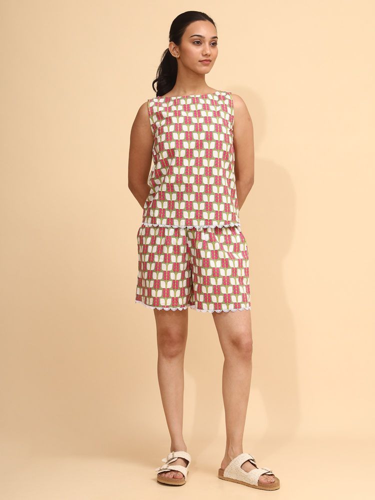 YELLOW BLOOM SUNBLUSH BLOOM Top & Shorts-image-8