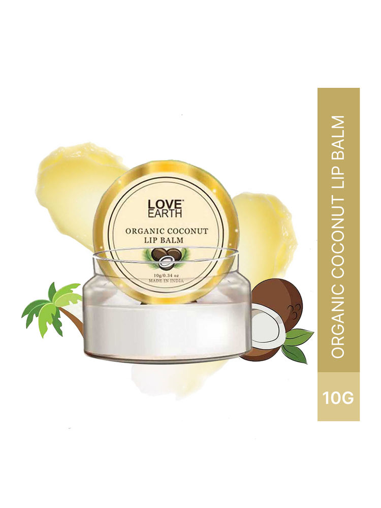 Love Earth Coconut Lip Balm for Dry & Chapped Lips with Vitamin E Shea Butter & Cocoa Butter-picture-22