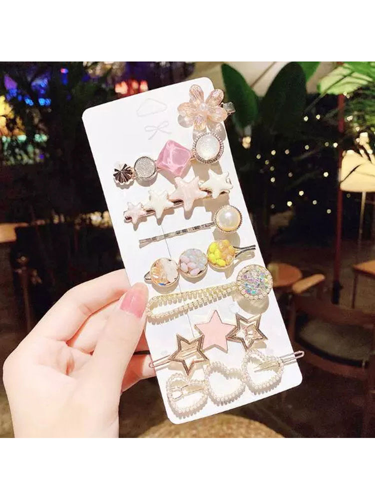 Jewels Galaxy Multi Designs Pearl Hair Clips Jewellery-picture-20