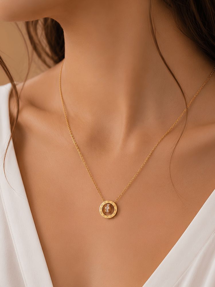 ELRA Women White Stones Necklace-image-31