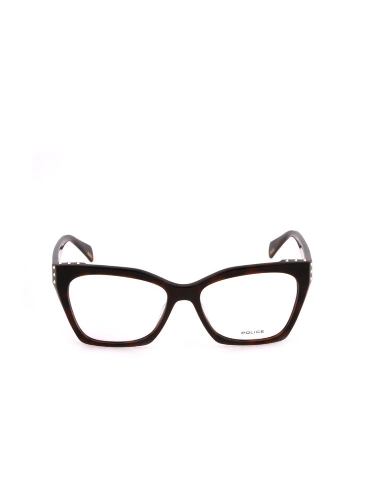 Police Women Full Rim Brown Acetate Frames - VPLM04K54752FR (54)-image-1