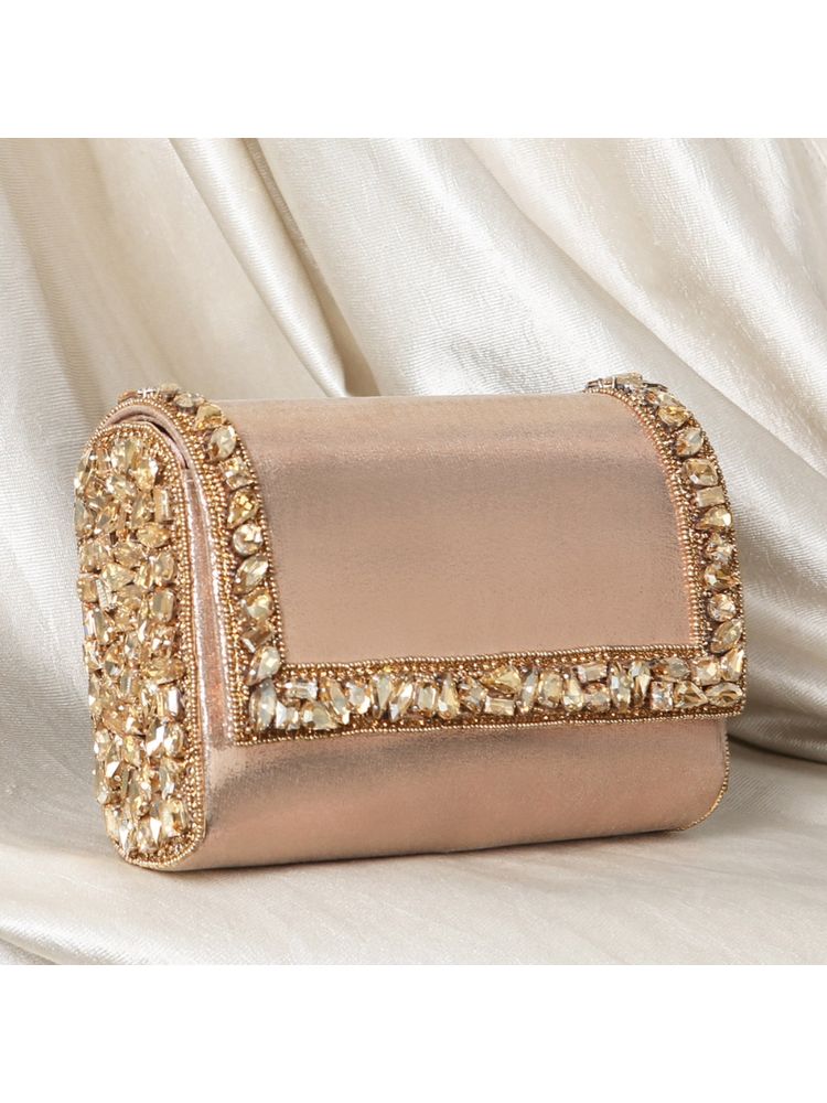Peora Clutch Purses for Women Wedding Handmade Evening Party Bridal Clutch - C100C