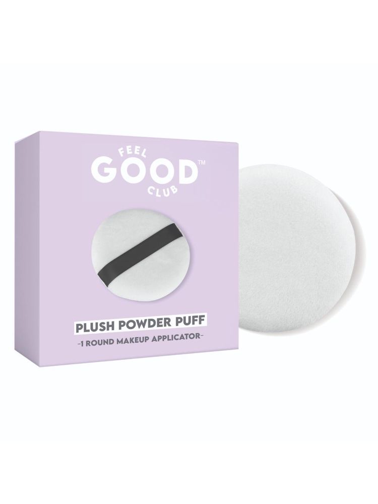Feel Good Club Plush Powder Puff Large Round Makeup Blender For Loose & Pressed Setting Powder-picture-11