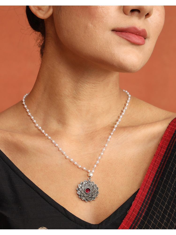 fabindia fashion Fabindia Metal Multi-Color Pendant Necklace-picture-35