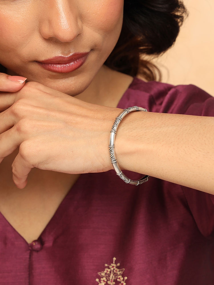 fabindia fashion Fabindia Metal Oxidise Bangle-picture-26