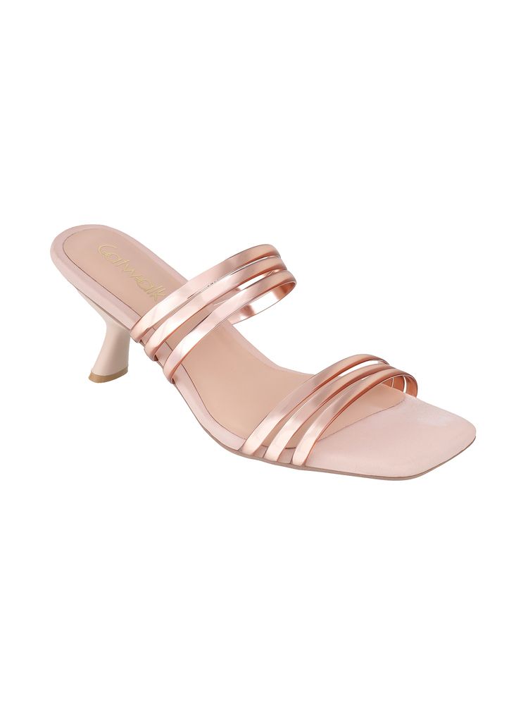 Catwalk Women COURT Solids Sandals Heels - Rose Gold-picture-27