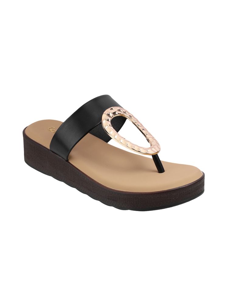 Catwalk Women COURT TRIMS and STUDS Sandals - Black-picture-29