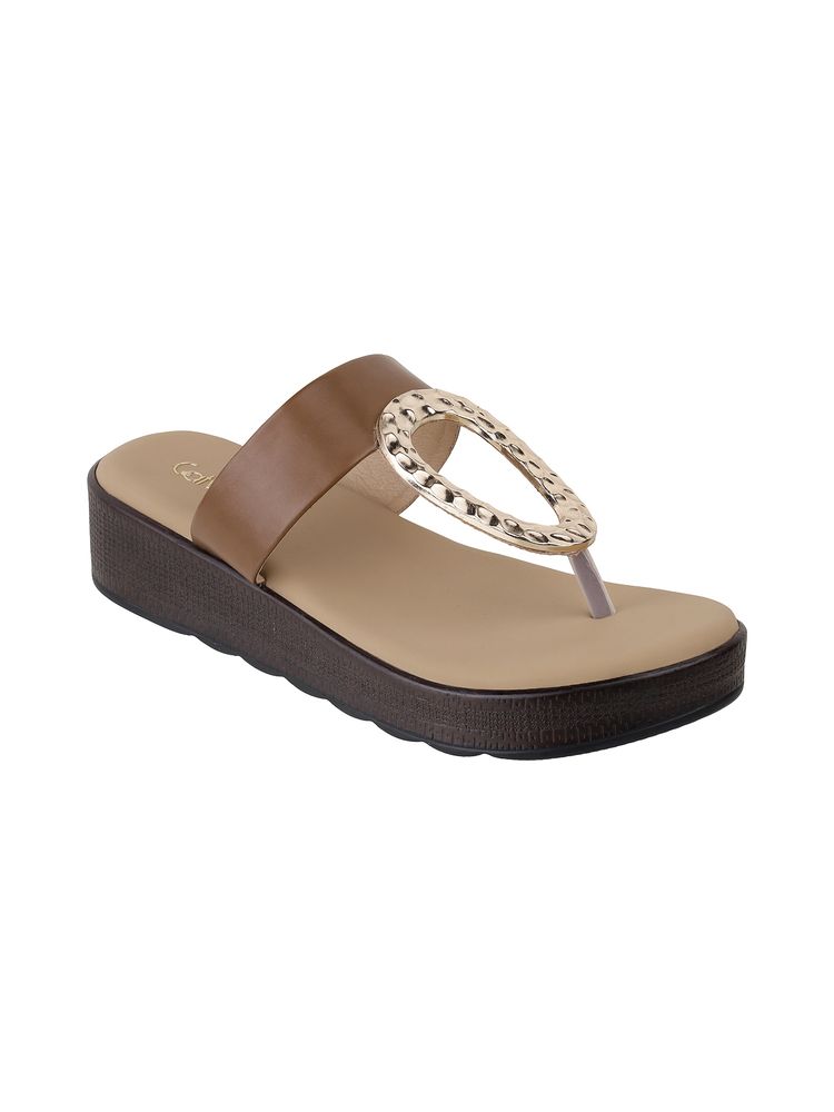 Catwalk Women COURT TRIMS and STUDS Sandals - Tan-picture-27