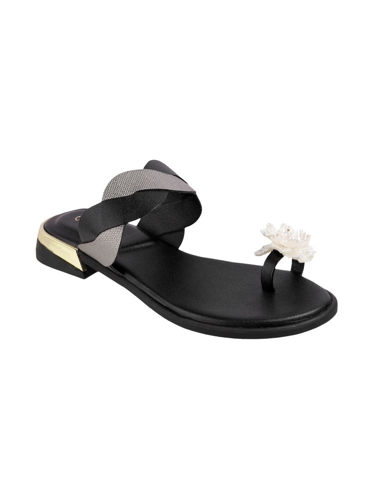 Catwalk Women COURT Solids Flats - Black-picture-11