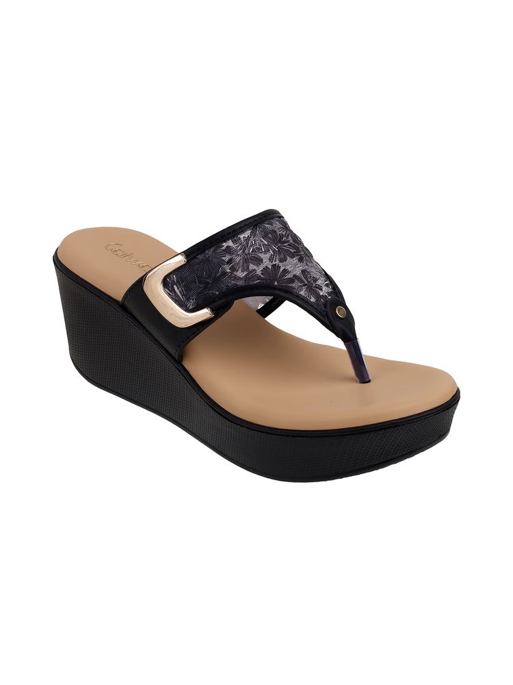 Catwalk Women COURT Solids Wedges Heels - Black-picture-15