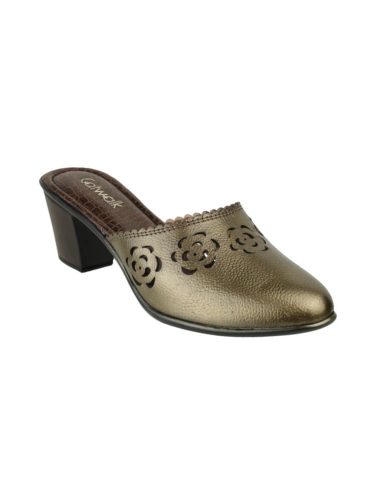 Catwalk Women Mules Heels - Gold-picture-36