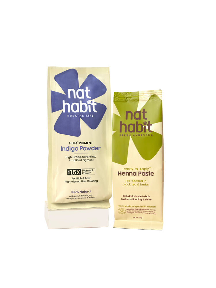 Nat Habit Hufa Pigment Indigo Powder & Ready-To-Apply Henna Paste-picture-12