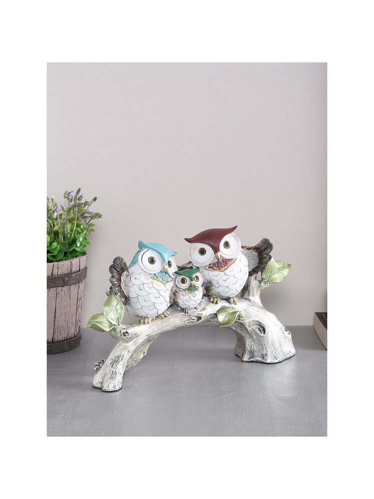 Tayhaa Three Owls Sitting On A Tree Statue-picture-30