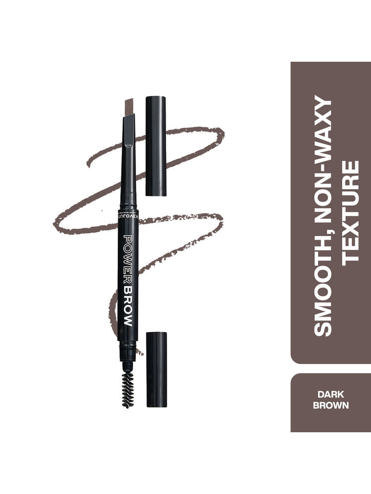 Revolution Relove Power Brow Pencil - Dark Brown-image-48